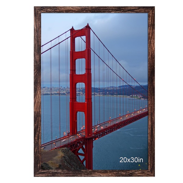 BESCRCL 20x30 Picture Frame Brown, Poster Frames Wall Hanging, Display