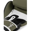 Lonsdale Barford Leather Boxing Gloves Olive/Black/White 12 oz