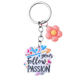 Daughter Niece Positive Affirmation Gifts for Sister Cousin Christmas Birthday Gifts for Best Friend Besties Motivational Keychain for Women Sis Friends Encouragement Gifts for Aunt Mom Flower Keyring