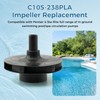 APOIINLE C105-238PLA Impeller Assembly, Compatible with Pentair Pump Impeller Assembly