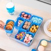 Divided Snack Serving Tray with Lid and Handle Travel Snackle