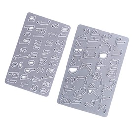 62-Piece Cutting Dies Letters and Numbers Set Metal Cutting Dies Alphabet Large and Small Cutting Dies for DIY Cutting Dies Scrapbooking Album Cutting Stencils Paper Cards Scrapbook Decoration