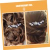 Healeved Blue Rhinestone Bridal Hair Comb Elegant Crystal Wedding Hairpin