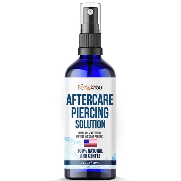 BodyJ4You BodyJ4You Piercing Aftercare Spray - Saline Solution Natural Keloid