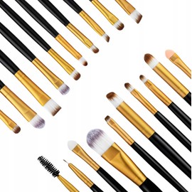 PROFICO Brush Set Makeup Professional Make Up Brush Set - 20 Pieces - Synthetic Brush, Powder Brush, Foundation Brush, Concealer Brush, Lip Brush, Blush Brush, Eye Brush Set - Black