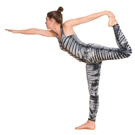 PANASIAM Batik Leggings Zebra - Long Leggings for Women - Bright Colours - Soft Elastic Viscose - Handmade - Yoga Fitness Gymnastics, Legging N001 Zebra