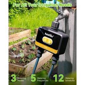 RainPoint WiFi Water Timer for Garden Hose,Yellow