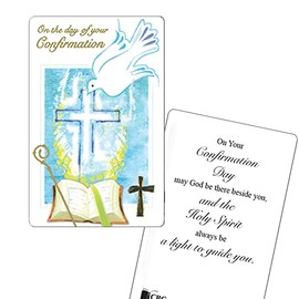 Confirmation Laminated Prayer Card 8.5x5.5cm – Symbolic Cross F71995 9952
