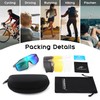 FEISEDY Polarized Sports Sunglasses with 4 Interchangeable Lenses, Cycling Running