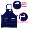 Cotton Aprons For Women Adjustable Bib Three(3) Large pockets- Apron