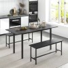 Costway 3PCS Dining Room Table Set Extendable Table Kitchen Table