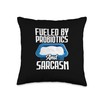 Fueled By Probiotics And Sarcasm Yogurt Cheese Labneh Throw Pillow