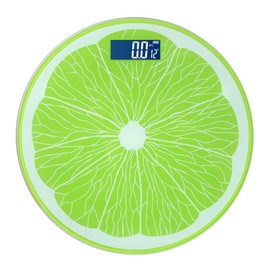 Digital Body Scale, Just Ride on with Reinforced Glass Top, Automatic Power On/Off, Weighing up to 396.7 lbs (180 kg), LED Backlight, High Accuracy Body Scale, Indoor Temperature Measurement, Health