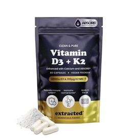 Vitamin D3 K2 - High Strength Vitamin D3 4000IU & K2 MK-7 100μg