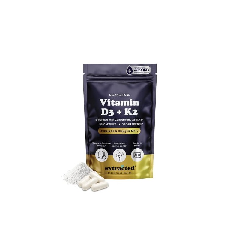 Vitamin D3 K2 - High Strength Vitamin D3 4000IU &