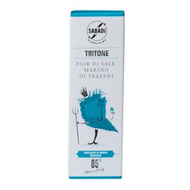 Sabadi Organic Modica Chocolate with Salt (Fior Di Sale) 1.76 Ounces