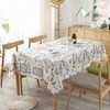 LOONELO World Map Cotton Linen Tablecloth,Antique Map Printed Tablecloth,Washable Retro