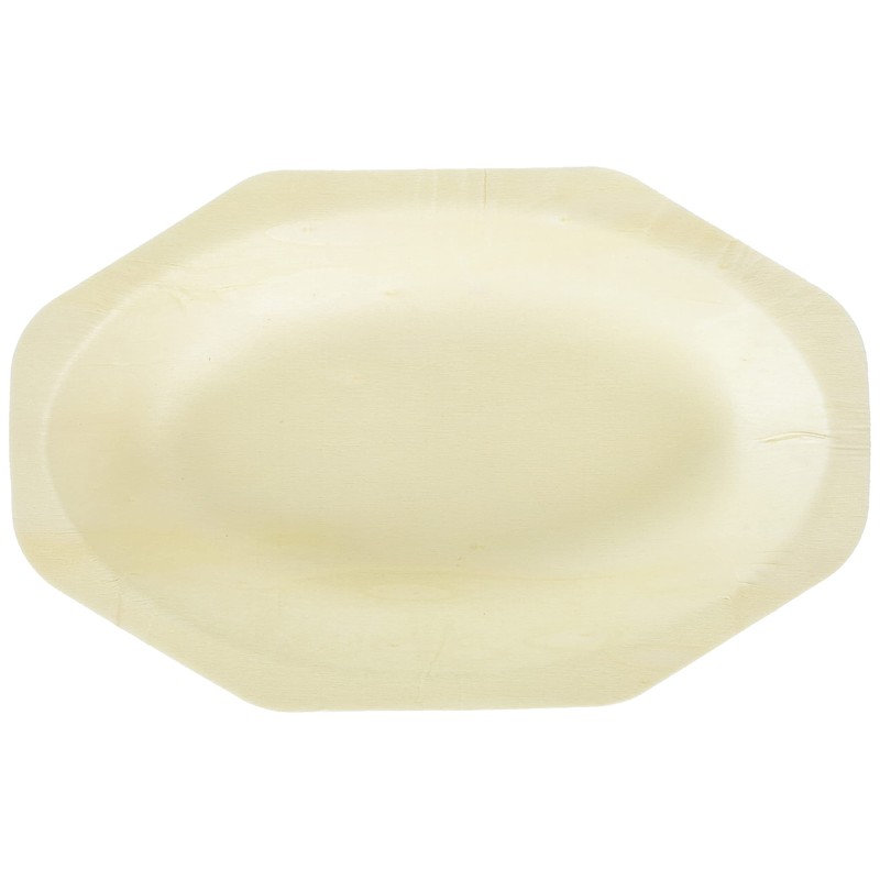 Perfectstix 8 inch oval compostable plates- pack of 50 count