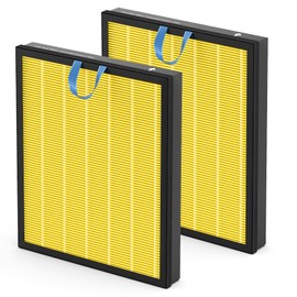 Vital 200S Pet Care Replacement Filter Compatible with LEVOIT Vital 200S Air Purifier, 3-in-1 H13 Grade True HEPA Activated Carbon Vital 200S-P Filter, Vital 200S-RF-PA (LRF-V201-YUS), 2 Pack, Yellow