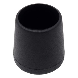Adsamm® 16 x Chair Leg Caps, Black, Diameter 21-23 mm, Round, Protective Caps for Chair Legs, Tube Caps for Round Chair Feet