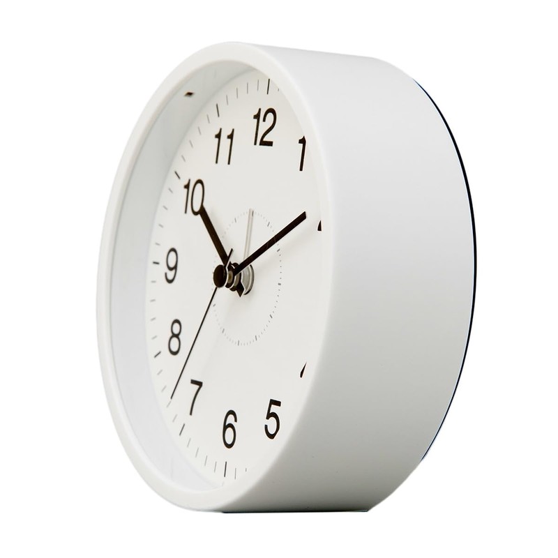 Nitori 8171487 Quiet Second Hand Table Clock SW 006TG White