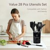 NCUE 28 Pcs Silicone Cooking Utensils Set with Holder, Spatula