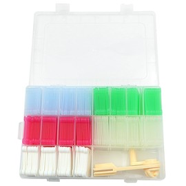 Hsthe Sea 24 Compartments Embroidery Thread Bobbins Embroidery Thread Bobbins Storage Box With Yarn Winder For DIY Crafts Sewing