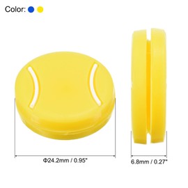 PATIKIL Tennis Racket Vibration Dampener, 8 Pack Tennis Racket Damper Silicone Racket String Shock Damping Absorber for Tennis Racket and String, Yellow/Blue