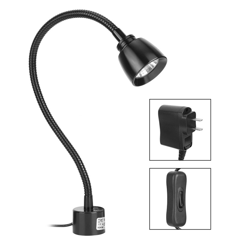LED Light, Metal LED Working Light with Flexible Gooseneck Machine
