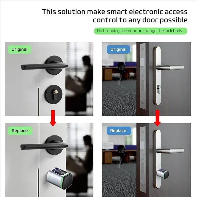 Electronic Door Lock, Fingerprint Front Door, Biotech Fingerprint Lock Cylinder,