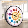 Children's Wall Clock without Ticking Sounds: 20 cm Wall Clock