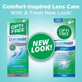 Opti-Free Puremoist Multi-Purpose Contact Lens Cleaning and Disinfecting Solution with Lens Case, 10 FL Oz (Pack of 1)