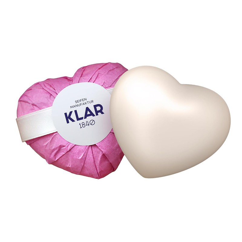 Klar Seifen Heart Soap Rose Petal (65 g, Rose Fragrance,