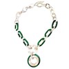 WOLONGFUHU Circle Link Necklace for Women Men Chunky Statement Acrylic