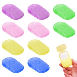 EHDWXVZM 10 boxes of rice soap, portable soap discs, hand washing products, suitable for travel, camping, hiking.