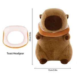 LHOEST Capybara Water Pig Cuddly Toy, Cute Capybara Plush Toy for Children, Stuffed Toy Capybara Plushie Dolls Toy Gift for Boys Girls Birthday Gift (23 cm)