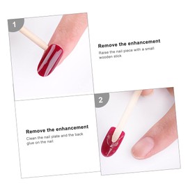 Healvian False Nails 100pcs Long Full Cover Manicure Beauty Tools Glossy Design