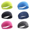 Unisex Sports Headband Hairband Blue 5ea