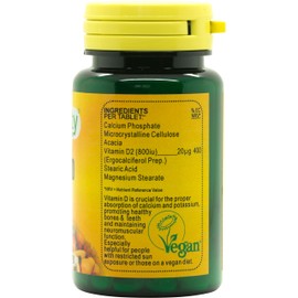 Vitamin D2 800iu : Vitamin D General Health & Joint Supplement : 90 Tablets