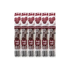 Fruit Roll Raspberry Flavor - 0.75 oz Individually Wrapped Rolls (Pack of 6) - Delicious Gluten-Free Snack, Made with Real Fruit, Perfect for Kids and Adults