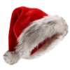 Beurio Deluxe Santa Hat Plush Pom Pom Christmas Hats for