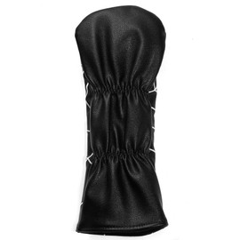 Spider Golf Club Head Covers for Driver Cover Fairway Cover Hybrid Cover PU Leather Headcover (Black Driver Cover)