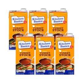 Kitchen Basics Original Turkey Stock, Gluten Free, 32 oz. Carton, (Pack of 6)