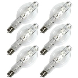 Industrial Performance Replacement for Plusrite Lighting MH400/BT37/BU/PS/4K, 400 Watt, Clear Metal Halide Light Bulb (6 Pack)