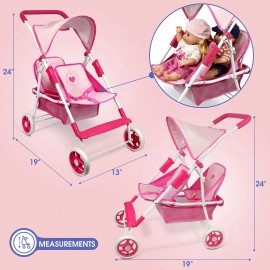 Anivia Baby Doll Stroller For Toddlers To Play Toy Baby Stroller For Dolls Toy