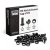 20-Pack of Black M6 Cage Nuts & Screws for Rack
