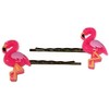 FLAMINGO Animal Bird Bobby PIn Hair Clip Accessory - Set