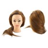 Domary Mannequin Head Hairstyling Training Head with Hair Large Volume
