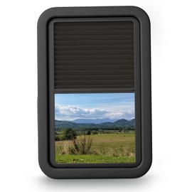 806621 RV Window for Entry Doors With Low-profile Shade 12'' W X 21'' H Black
