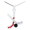 Violet Victoria & Fan Star Jewelry HOCKEY STICK NECKLACE -